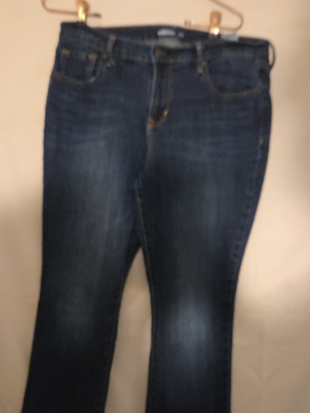 Old Navy Dark Blue Boot Cut Curvy Jeans